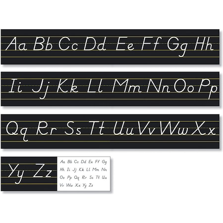 North Star Teacher Resources Black Modern Manuscript Alphabet Line 9032